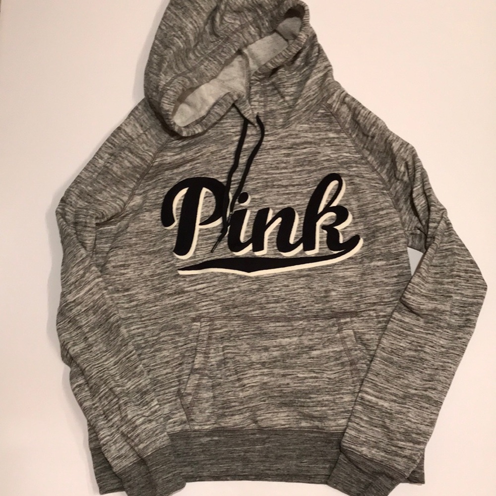 NWOT pink Victoria’s Secret sweatshirt hoodie L - Picture 1 of 6